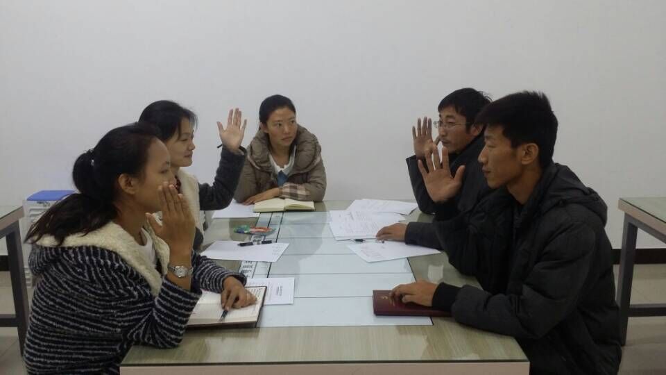 教工二支部差额预选会议现场